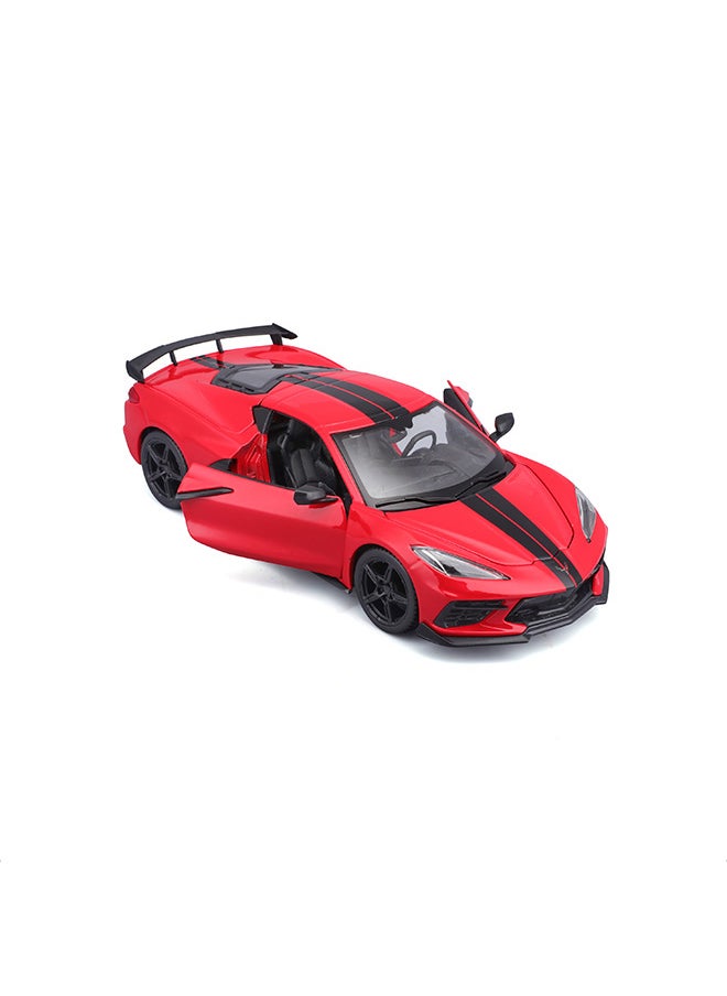 1:24 2020 Chevrolet Corvette Stingray Coupe Red Officially Licensed Scaled Replicas of Collectible Diecast Metal Models with Exquisite Interior & Exterior Detailing for All Ages