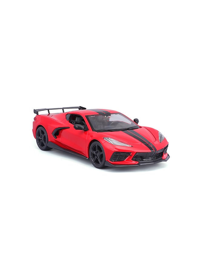 1:24 2020 Chevrolet Corvette Stingray Coupe Red Officially Licensed Scaled Replicas of Collectible Diecast Metal Models with Exquisite Interior & Exterior Detailing for All Ages