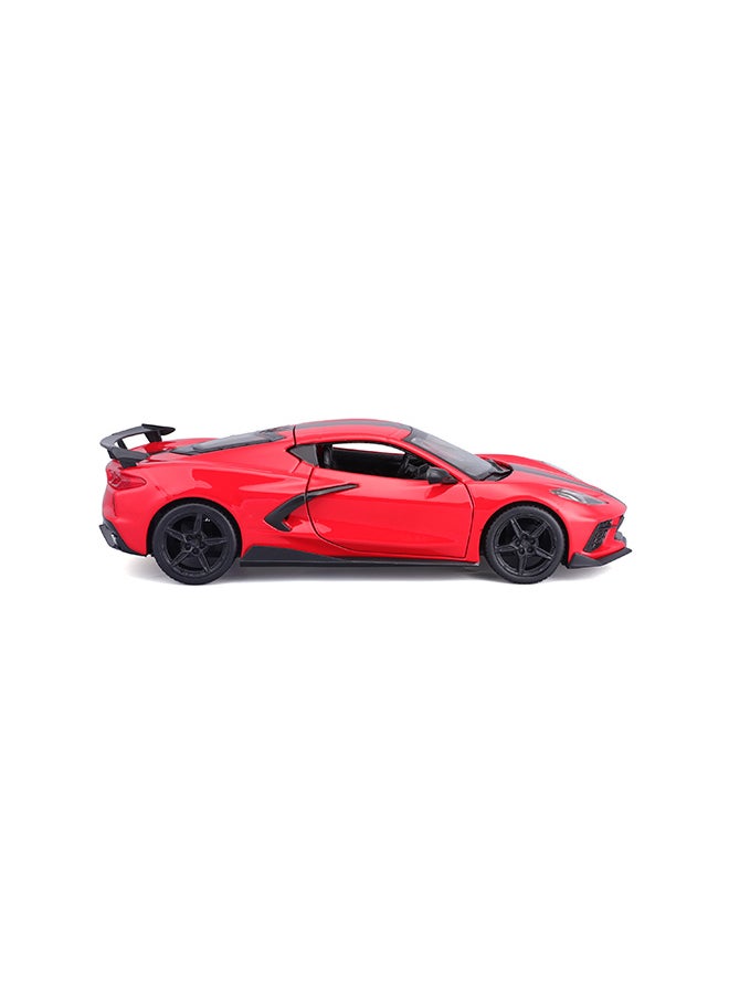 1:24 2020 Chevrolet Corvette Stingray Coupe Red Officially Licensed Scaled Replicas of Collectible Diecast Metal Models with Exquisite Interior & Exterior Detailing for All Ages