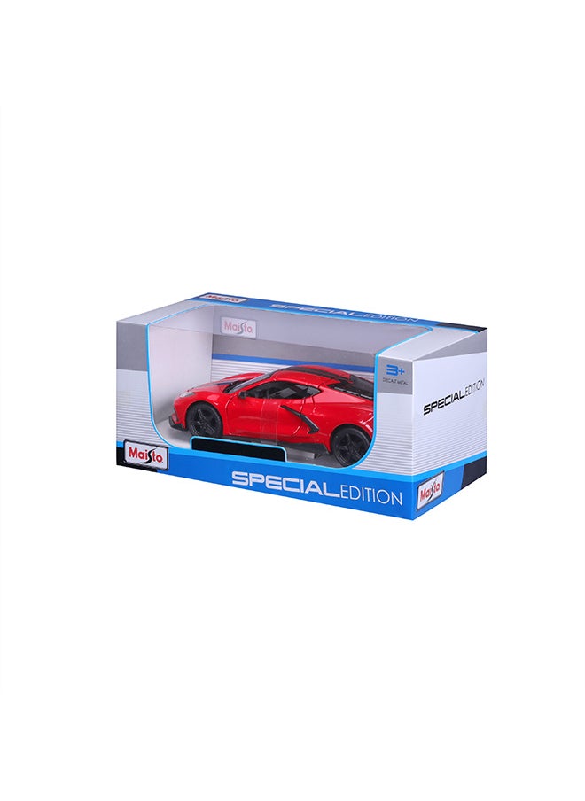 1:24 2020 Chevrolet Corvette Stingray Coupe Red Officially Licensed Scaled Replicas of Collectible Diecast Metal Models with Exquisite Interior & Exterior Detailing for All Ages