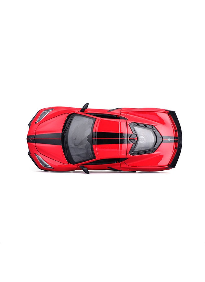 1:24 2020 Chevrolet Corvette Stingray Coupe Red Officially Licensed Scaled Replicas of Collectible Diecast Metal Models with Exquisite Interior & Exterior Detailing for All Ages