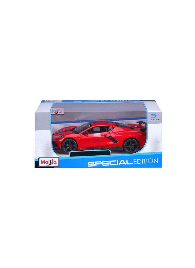 1:24 2020 Chevrolet Corvette Stingray Coupe Red Officially Licensed Scaled Replicas of Collectible Diecast Metal Models with Exquisite Interior & Exterior Detailing for All Ages