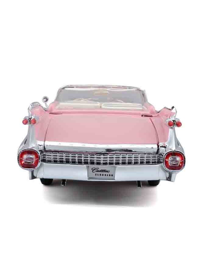 1:18 Pe (A)-1959 Cadillac® Eldorado™ Biarritz Pink Officially Licensed Scaled Replicas of Collectible Diecast Metal Models with Exquisite Interior & Exterior Detailing for All Ages