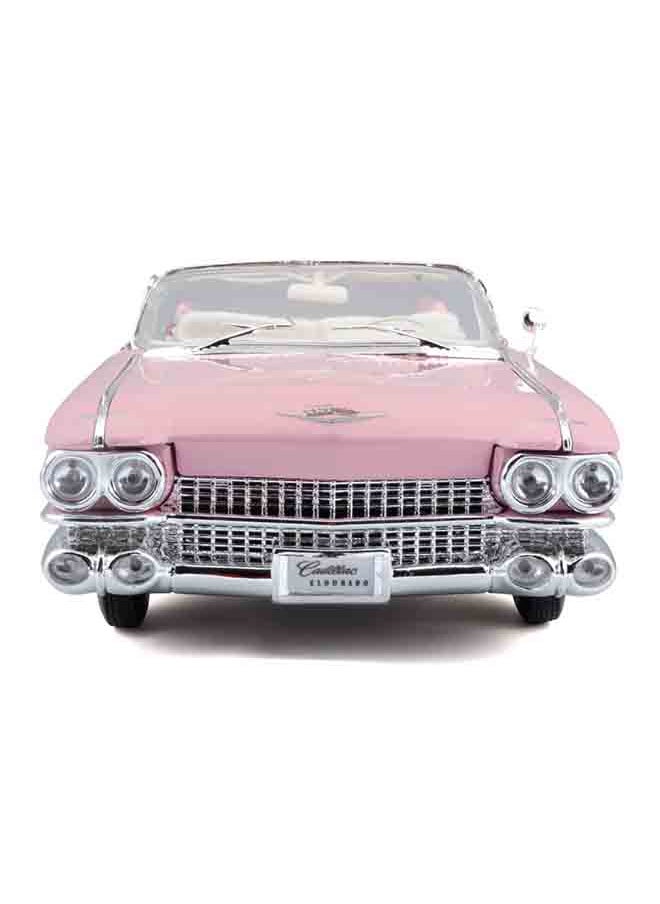 1:18 Pe (A)-1959 Cadillac® Eldorado™ Biarritz Pink Officially Licensed Scaled Replicas of Collectible Diecast Metal Models with Exquisite Interior & Exterior Detailing for All Ages