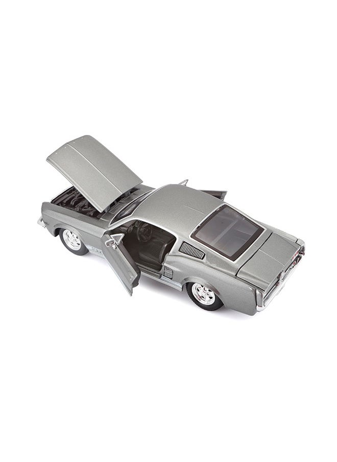 1:24 Se (A) - 1967 Ford Mustang Gt Met Grey Officially Licensed Scaled Replicas of Collectible Diecast Metal Models with Exquisite Interior & Exterior Detailing for All Ages