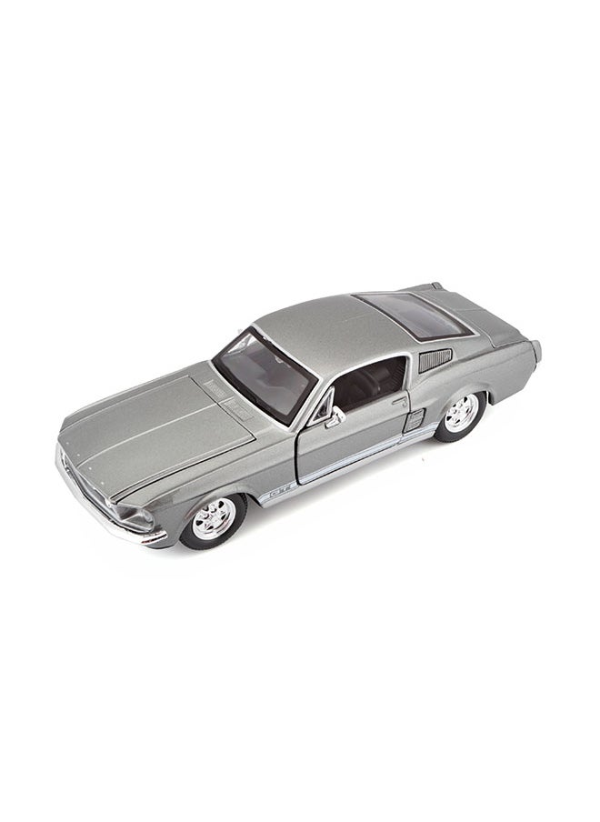 1:24 Se (A) - 1967 Ford Mustang Gt Met Grey Officially Licensed Scaled Replicas of Collectible Diecast Metal Models with Exquisite Interior & Exterior Detailing for All Ages