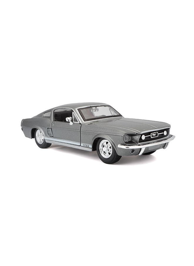 1:24 Se (A) - 1967 Ford Mustang Gt Met Grey Officially Licensed Scaled Replicas of Collectible Diecast Metal Models with Exquisite Interior & Exterior Detailing for All Ages