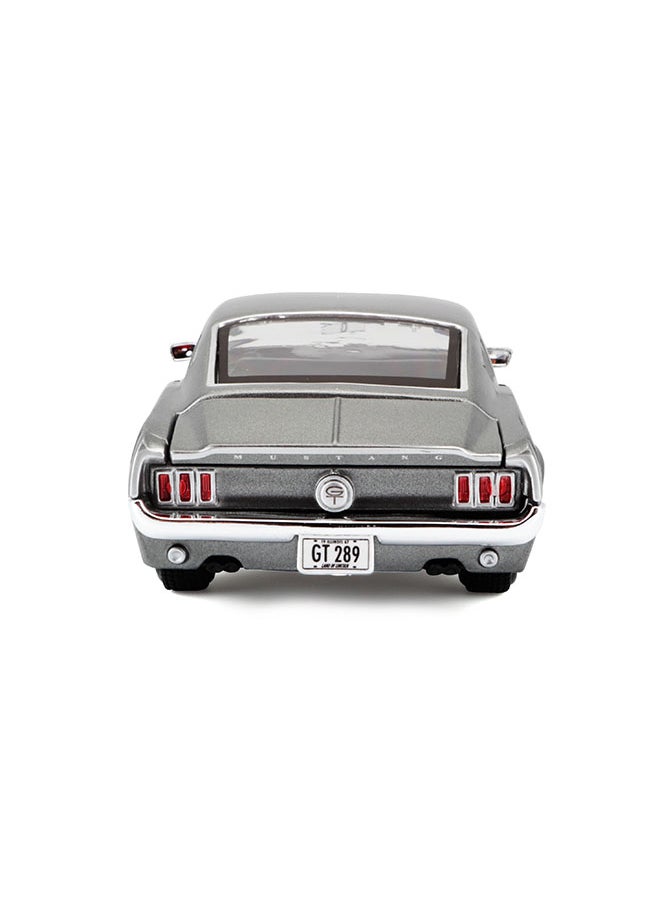 1:24 Se (A) - 1967 Ford Mustang Gt Met Grey Officially Licensed Scaled Replicas of Collectible Diecast Metal Models with Exquisite Interior & Exterior Detailing for All Ages