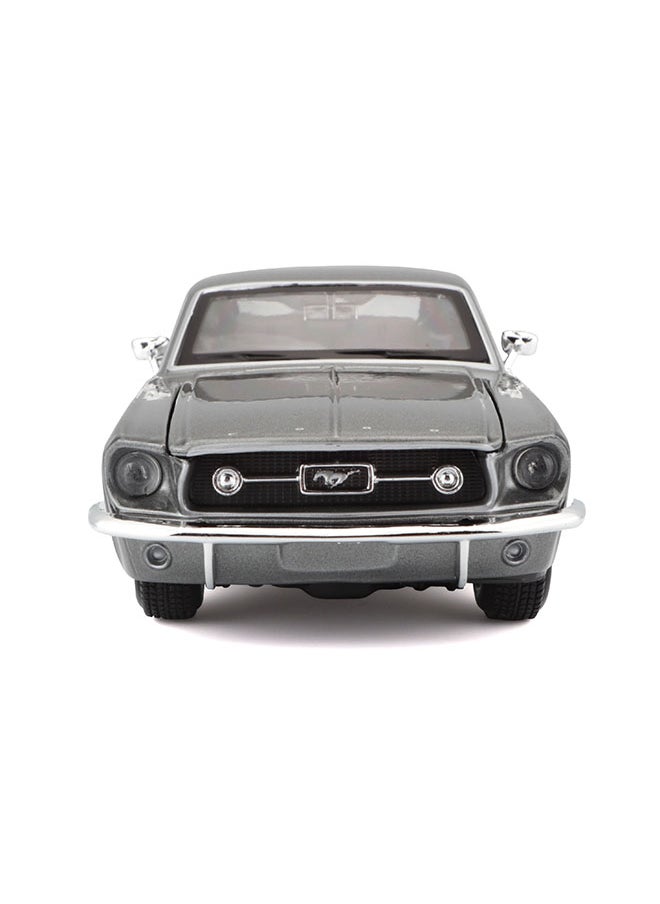 1:24 Se (A) - 1967 Ford Mustang Gt Met Grey Officially Licensed Scaled Replicas of Collectible Diecast Metal Models with Exquisite Interior & Exterior Detailing for All Ages