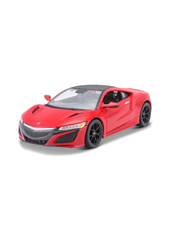 1:24 2018 Acura Nsx Red Officially Licensed Scaled Replicas of Collectible Diecast Metal Models with Exquisite Interior & Exterior Detailing for All Ages