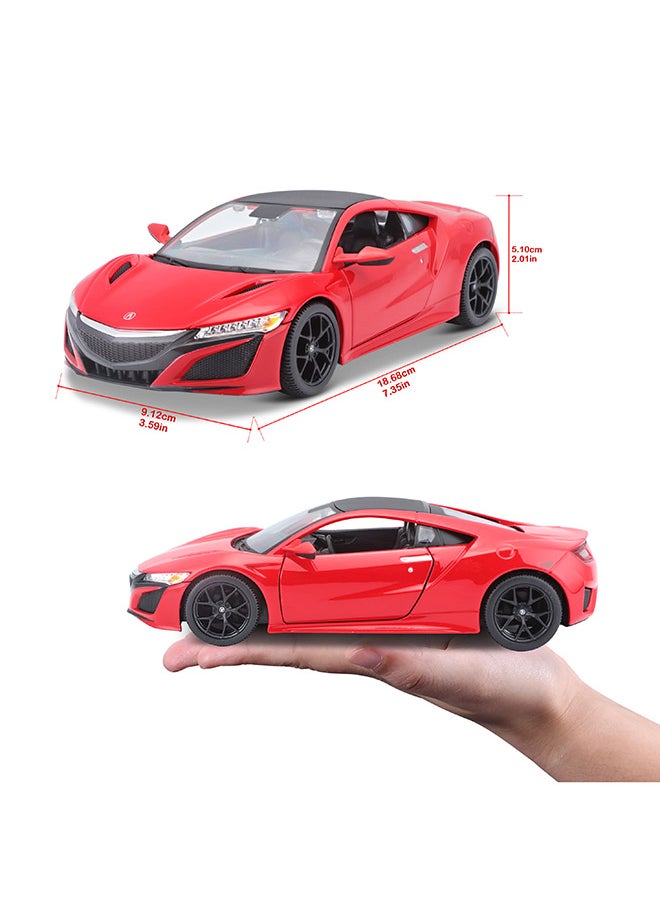 1:24 2018 Acura Nsx Red Officially Licensed Scaled Replicas of Collectible Diecast Metal Models with Exquisite Interior & Exterior Detailing for All Ages