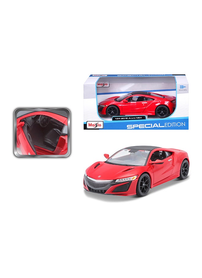 1:24 2018 Acura Nsx Red Officially Licensed Scaled Replicas of Collectible Diecast Metal Models with Exquisite Interior & Exterior Detailing for All Ages