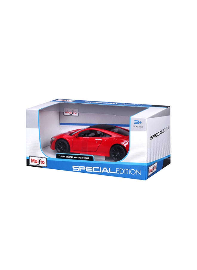 1:24 2018 Acura Nsx Red Officially Licensed Scaled Replicas of Collectible Diecast Metal Models with Exquisite Interior & Exterior Detailing for All Ages