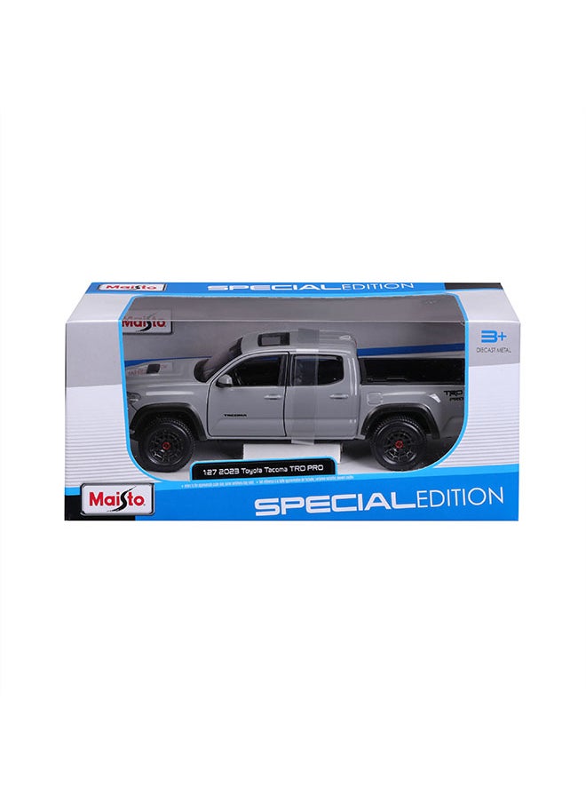 1:24 2021 Toyota Tacoma Trd Pro Grey Officially Licensed Scaled Replicas of Collectible Diecast Metal Models with Exquisite Interior & Exterior Detailing for All Ages