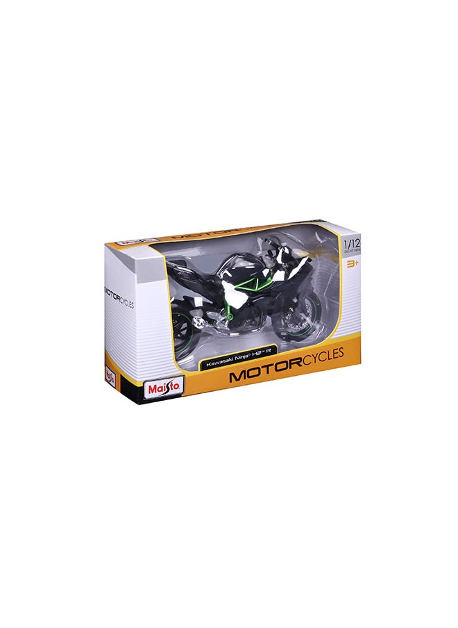 1:12 Motorcycles - Kawasaki Ninja H2 R Officially Licensed Scaled Replicas of Collectible Diecast Metal Models with Exquisite Interior & Exterior Detailing for All Ages