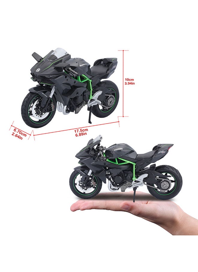 1:12 Motorcycles - Kawasaki Ninja H2 R Officially Licensed Scaled Replicas of Collectible Diecast Metal Models with Exquisite Interior & Exterior Detailing for All Ages