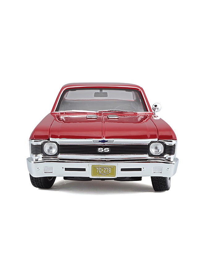 1:18 Se (A)-1970 Chevrolet Nova Ss Coupe Red Officially Licensed Scaled Replicas of Collectible Diecast Metal Models with Exquisite Interior & Exterior Detailing for All Ages