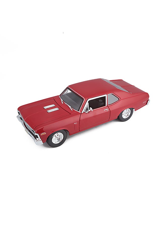 1:18 Se (A)-1970 Chevrolet Nova Ss Coupe Red Officially Licensed Scaled Replicas of Collectible Diecast Metal Models with Exquisite Interior & Exterior Detailing for All Ages