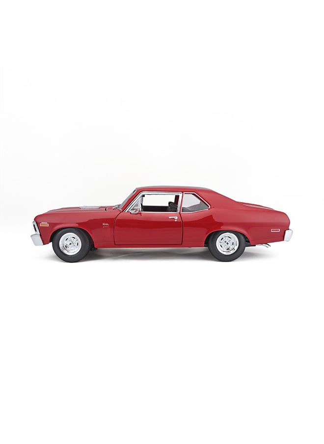 1:18 Se (A)-1970 Chevrolet Nova Ss Coupe Red Officially Licensed Scaled Replicas of Collectible Diecast Metal Models with Exquisite Interior & Exterior Detailing for All Ages