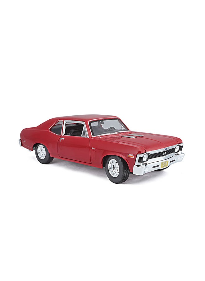 1:18 Se (A)-1970 Chevrolet Nova Ss Coupe Red Officially Licensed Scaled Replicas of Collectible Diecast Metal Models with Exquisite Interior & Exterior Detailing for All Ages