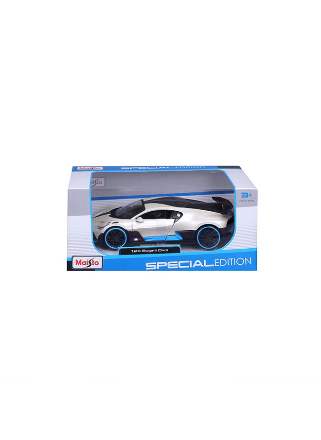 1:24 Sp. Ed. (B) - Bugatti Divo - Matte. White Officially Licensed Scaled Replicas of Collectible Diecast Metal Models with Exquisite Interior & Exterior Detailing for All Ages