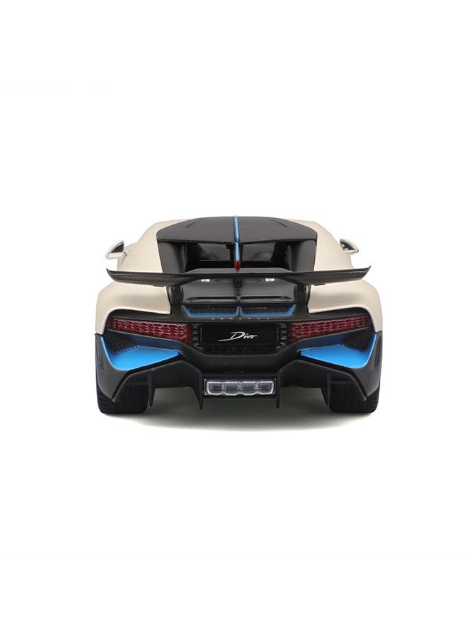 1:24 Sp. Ed. (B) - Bugatti Divo - Matte. White Officially Licensed Scaled Replicas of Collectible Diecast Metal Models with Exquisite Interior & Exterior Detailing for All Ages