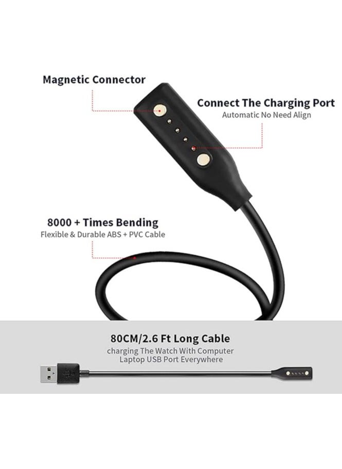 Suitable for BOSE Frames Rondo Alto Smart Glasses Charging Cable Cat Eye Audio Magnetic Charging Charger-80cm