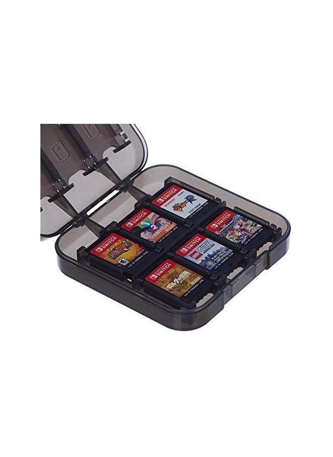 Game Storage Case for 24 Nintendo Switch Games - 8.64 x 9.64 x 2.54 CM, Black