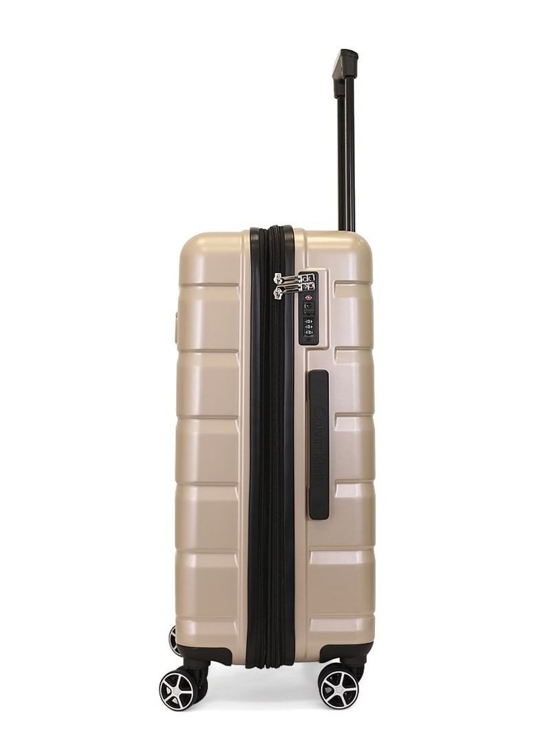 Ridge Line Hardside Spinner Luggage On Wheels, Ultra Lightweight ABS, 4 Double Wheels Color TAUPE