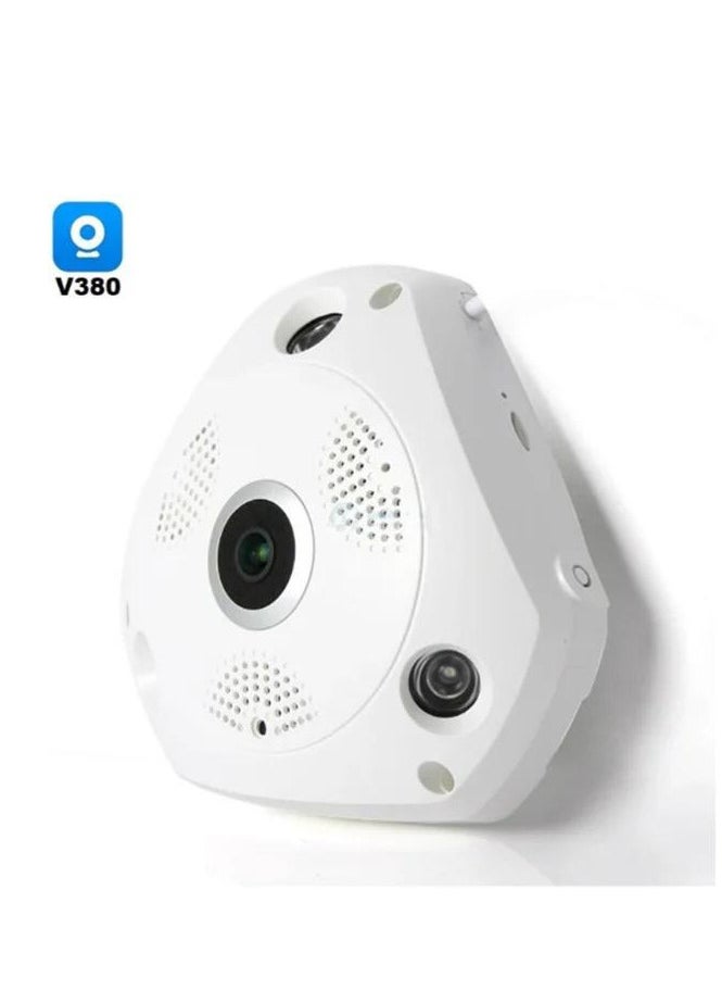 VR Panoramic Triangle High-Definition Panoramic Camera CCTV Camera With 360 °Panoramic Monitoring Without Blind Spots Security Camera Home Camera Ceiling or Walls HD 1080P Night Vision Motion Detector & Two-Way Audio for Front-Door Home BusinessVR Panoramic Triangle High-Definition Panoramic Camera CCTV Camera With 360 °Panoramic Monitoring Without Blind Spots Security Camera Home Camera Ceiling or Walls HD 1080P Night Vision Motion Detector & Two-Way Audio for Front-Door Home Business