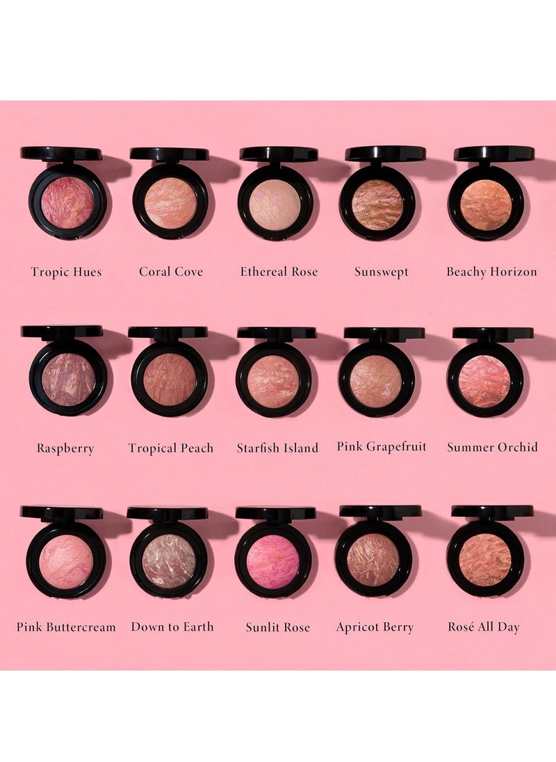 NEW YORK Baked Blush n Brighten Marbleized Blush Coral Cove Creamy Lightweight Natural Finish