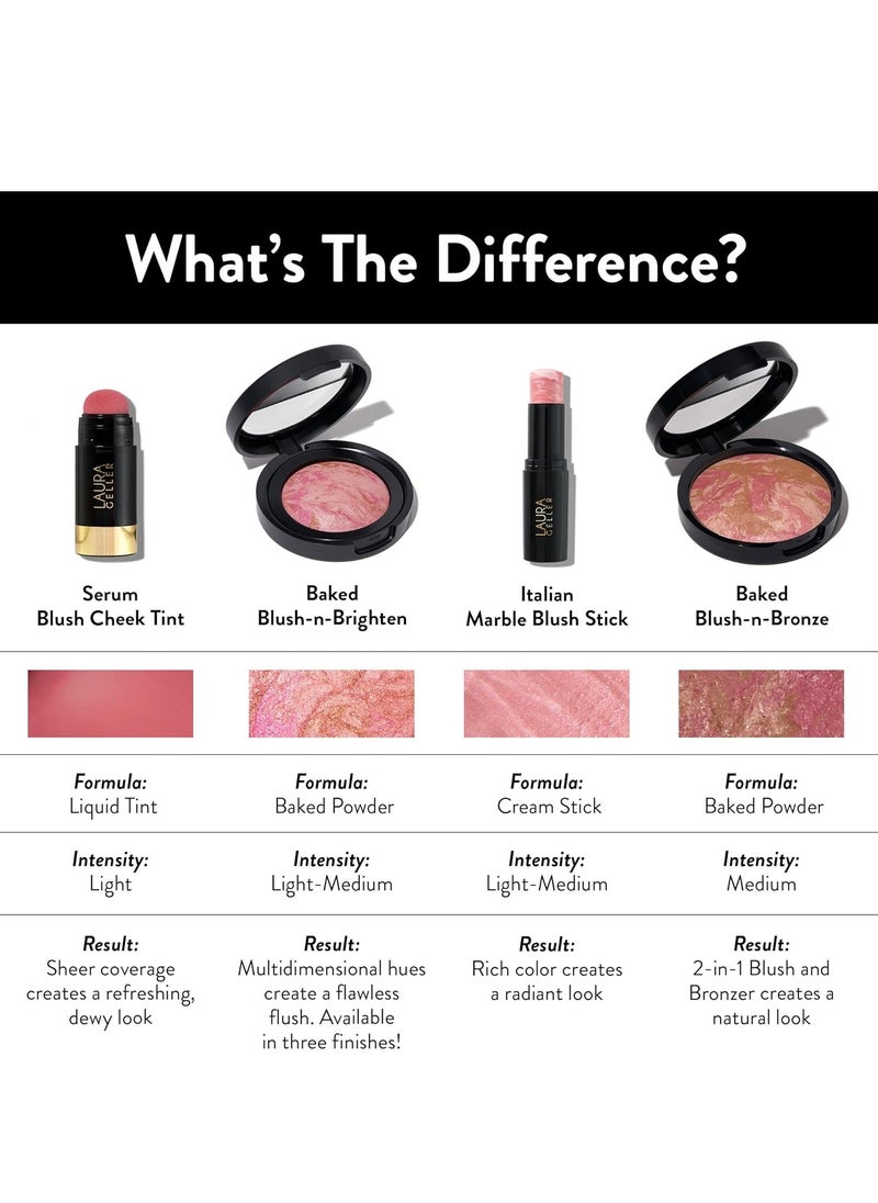 NEW YORK Baked Blush n Brighten Marbleized Blush Coral Cove Creamy Lightweight Natural Finish