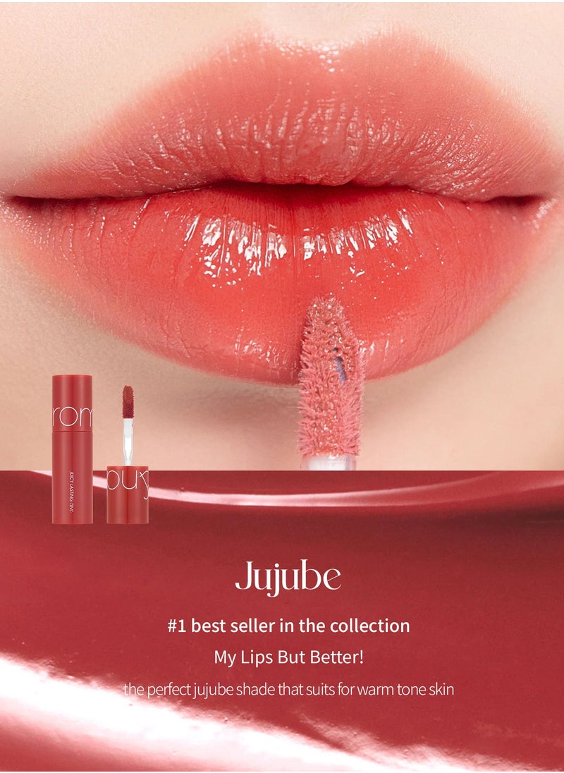 ROMAND Juicy Lasting Tint 07 JUJUBE, Juicy & Glossy Finish, Long-lasting