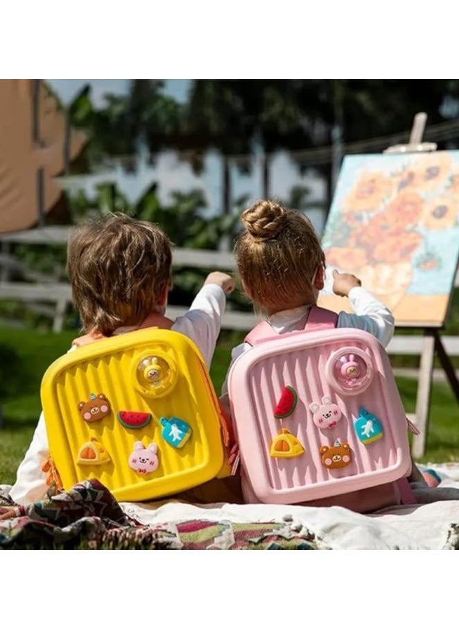 high quality cartoon bags travel bags schoo luggage suitcase for kids children Pink