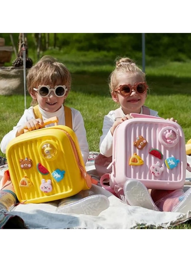 high quality cartoon bags travel bags schoo luggage suitcase for kids children Pink