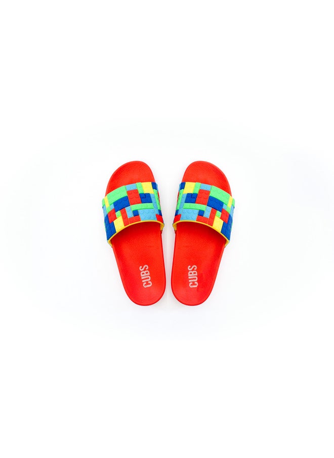 Printed Everyday Wear Eco-Friendly Pvc Slides For Boys Lightweight Easy To Wash And Anti-Slip Soles