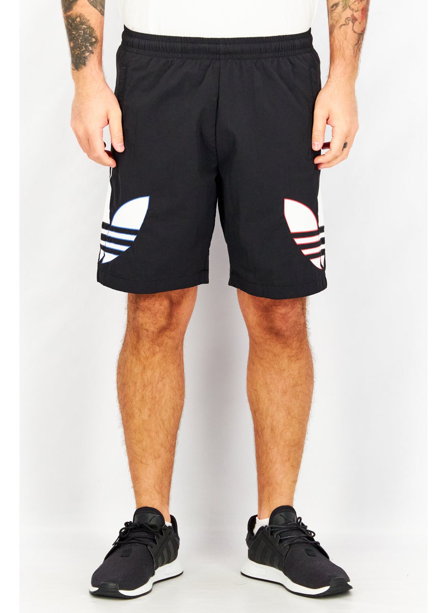 Men Sportswear Fit Tricolor Training Short, Black