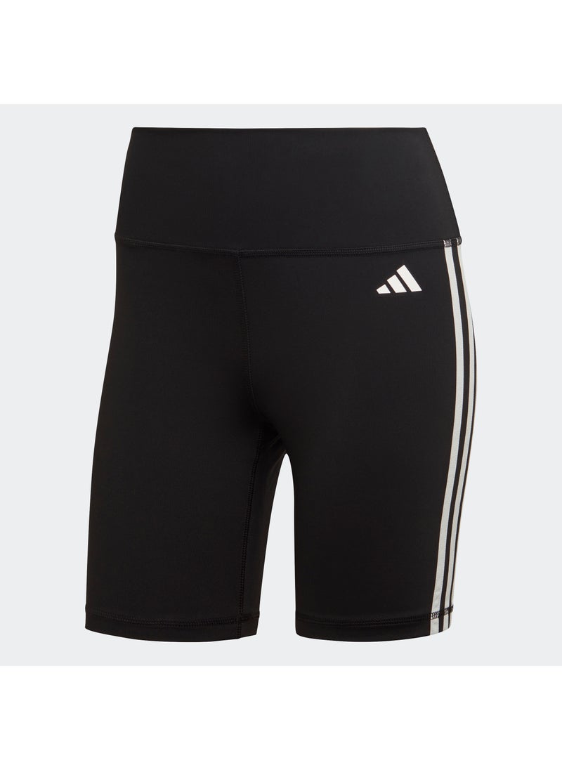 Workout Essentials 3-Stripes High Waisted Short Tights