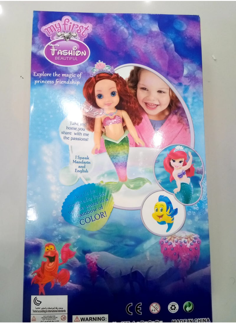 The Little Mermaid Doll For Girls - Multi Color