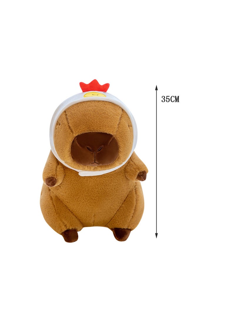 35 CM Cute Capibara Plush Toy Soft Stuffed Animal Doll For Girls And Boys All Ages Gift