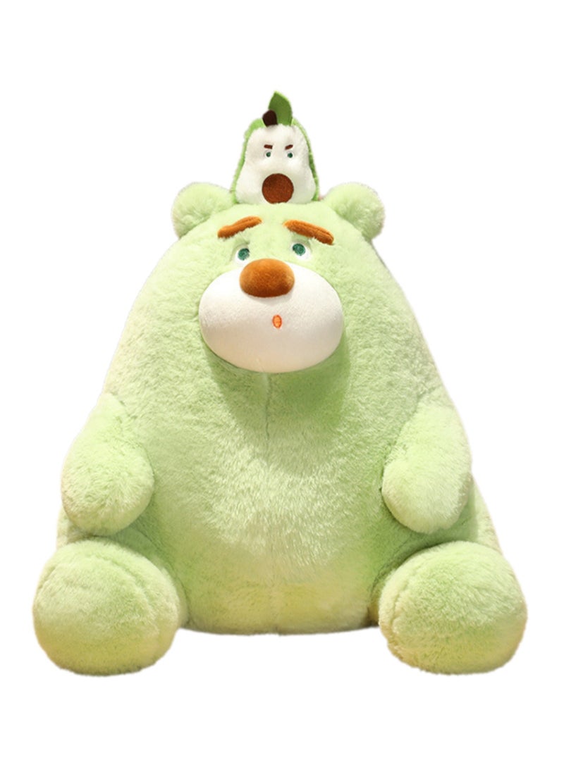 30 CM Cute Cartoon Bear Plush Toy Soft Stuffed Doll For Girls And Boys All Ages Gift（Green）