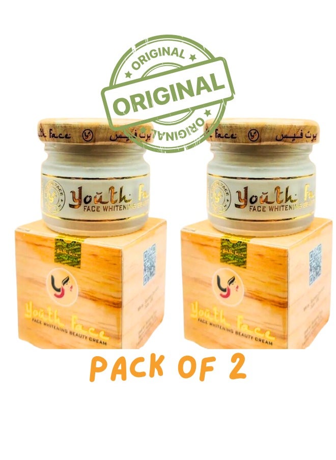 2 pc Youth face beauty whitening cream original Pack Of 2