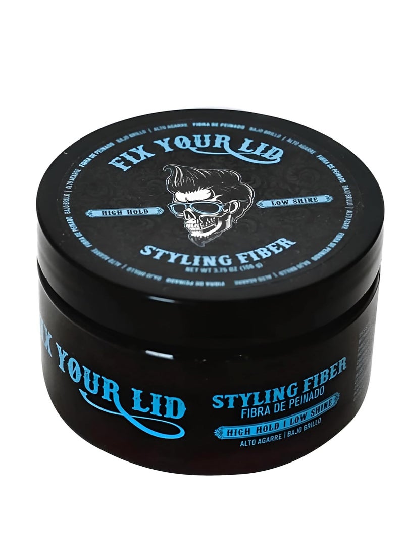 Fix Your Lid-Hair Styling Fiber for Men's and Boys' Short, Choppy Hair Types with High Hold and Low Shine, Infused with Pleasant Citrus Scent, Paraben and Phthalate Free,3.5 oz