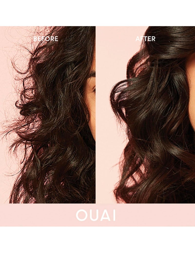 OUAI Anti Frizz Cream - Moisturizing Hair Cream with Frizz Control & Heat Protection - Provides Lasting Hydration with Jackfruit & Beetroot Extract - Paraben, Phthalate & Sulfate Free (6 oz)