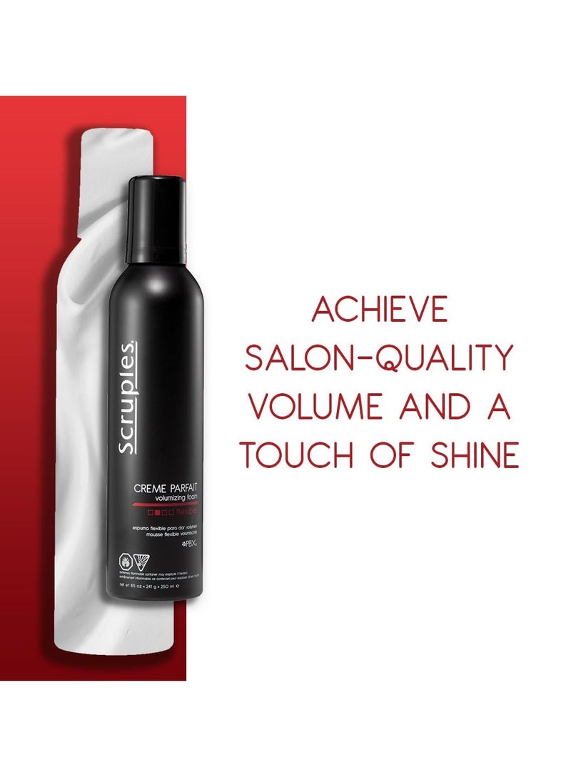 Scruples Creme Parfait Volumizing Foam - Rich & Weightless Styling Foam for Ultimate Smoothing Control, Hydration & Frizz-Free Hold - Alcohol-Free Hair Mousse for All Hair Types (Pack of 2)