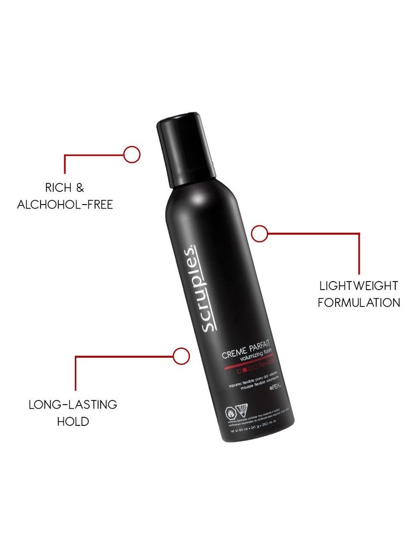 Scruples Creme Parfait Volumizing Foam - Rich & Weightless Styling Foam for Ultimate Smoothing Control, Hydration & Frizz-Free Hold - Alcohol-Free Hair Mousse for All Hair Types (Pack of 2)