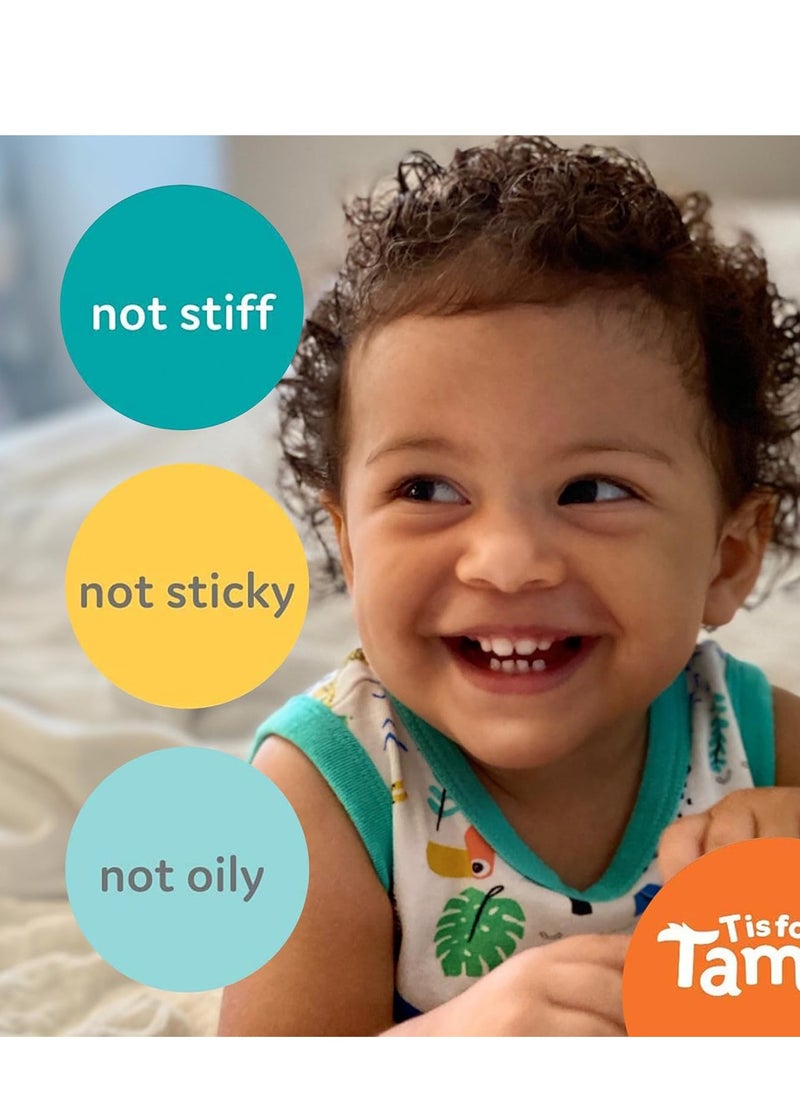 T is for Tame - Hair Taming Cream for Kids, All-Natural for Frizz & Flyaways, Coconut Oil, Leave-in Cream for Babies & Toddlers, Straight or Curly