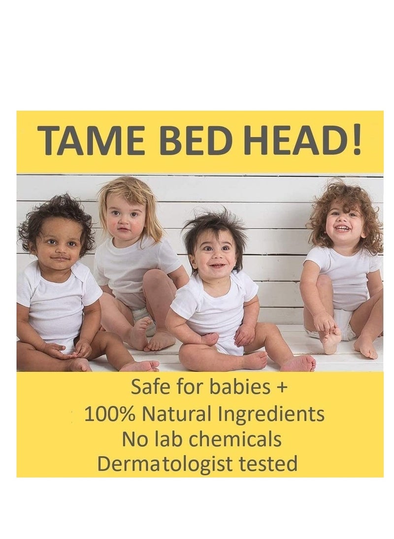 T is for Tame - Hair Taming Cream for Kids, All-Natural for Frizz & Flyaways, Coconut Oil, Leave-in Cream for Babies & Toddlers, Straight or Curly