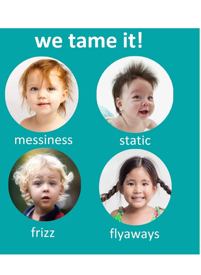 T is for Tame - Hair Taming Cream for Kids, All-Natural for Frizz & Flyaways, Coconut Oil, Leave-in Cream for Babies & Toddlers, Straight or Curly