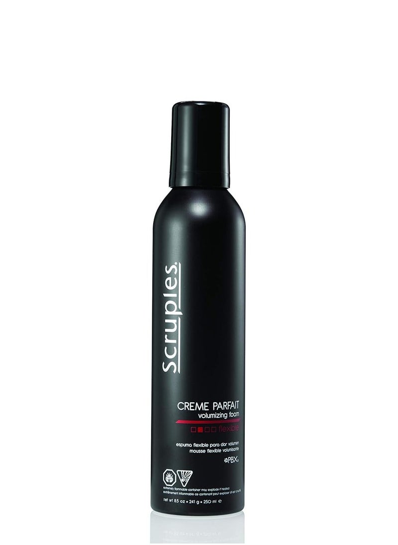 Scruples Creme Parfait Volumizing Foam - Rich & Weightless Styling Foam for Ultimate Smoothing Control, Hydration and Frizz-Free Hold - Alcohol-Free Volume Hair Mousse for Fine to Thick Hair (8.5 oz)